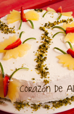 Recetas: Tarta de mariposa con mousse de piña