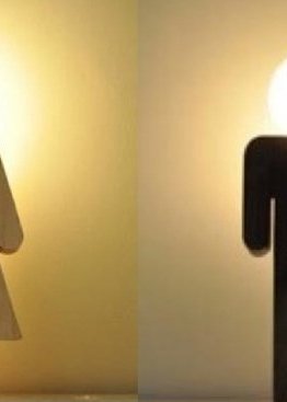 Graciosas lámparas de niña y niño