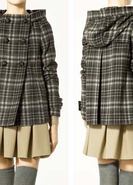 Oferta: Chaquetón a cuadros con capucha