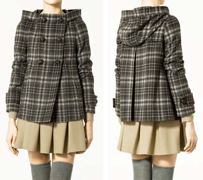 Oferta: Chaquetón a cuadros con capucha