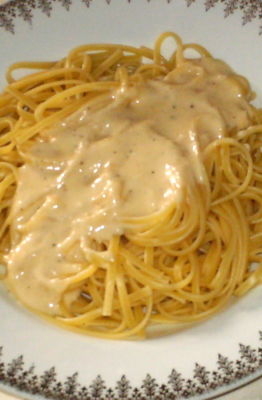 Salsa de crema y queso