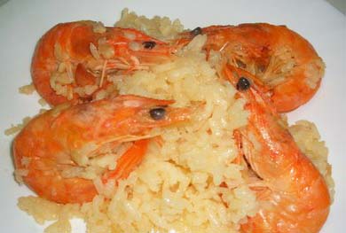 Arroz con langostinos