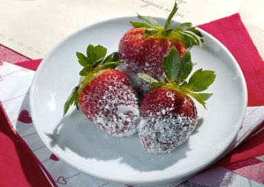 Postre del día de San Valentín: fresas encamisadas