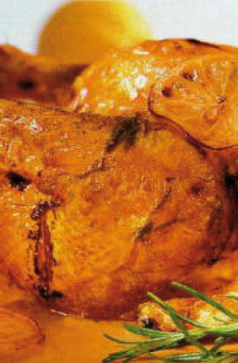 Pollo Trinity a la cacerola