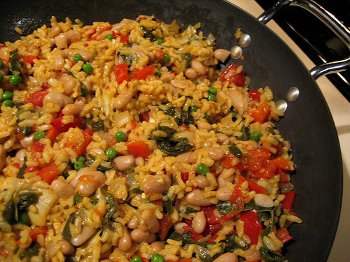 paella de verduras