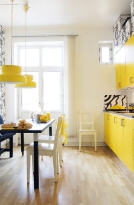 Cocinas decoradas en amarillo