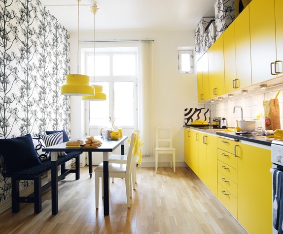 Cocinas decoradas en amarillo