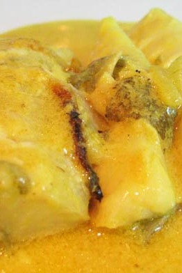 Bacalao con leche y pimientos