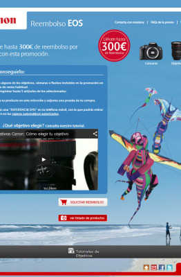 Hasta 300 euros de reembolso al comprar productos Canon