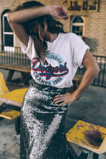 Outfit con camiseta vintage