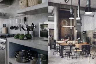 ¿Cçomo decora runa cocina pequeña con estilo industrial?