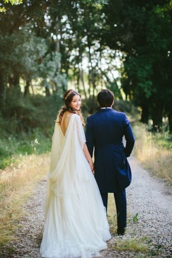 Clases de capas para el vestido de novia